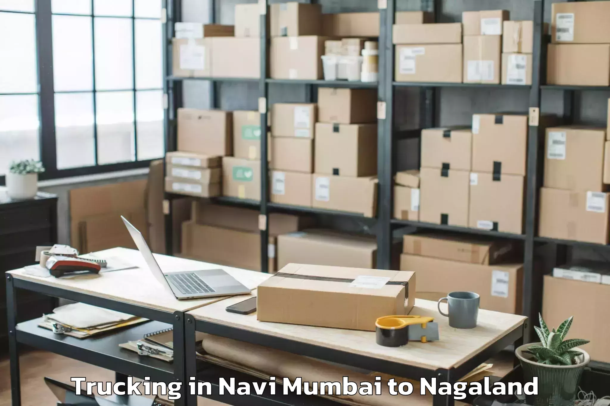 Get Navi Mumbai to Tamlu Trucking